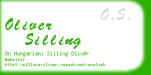oliver silling business card