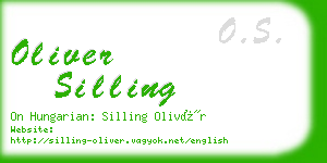 oliver silling business card